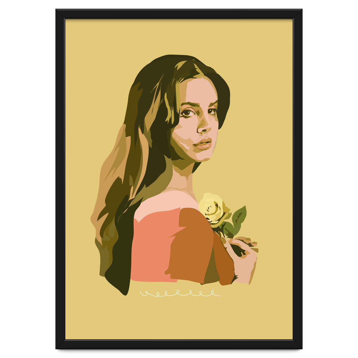 Lana Del Rey With Rose