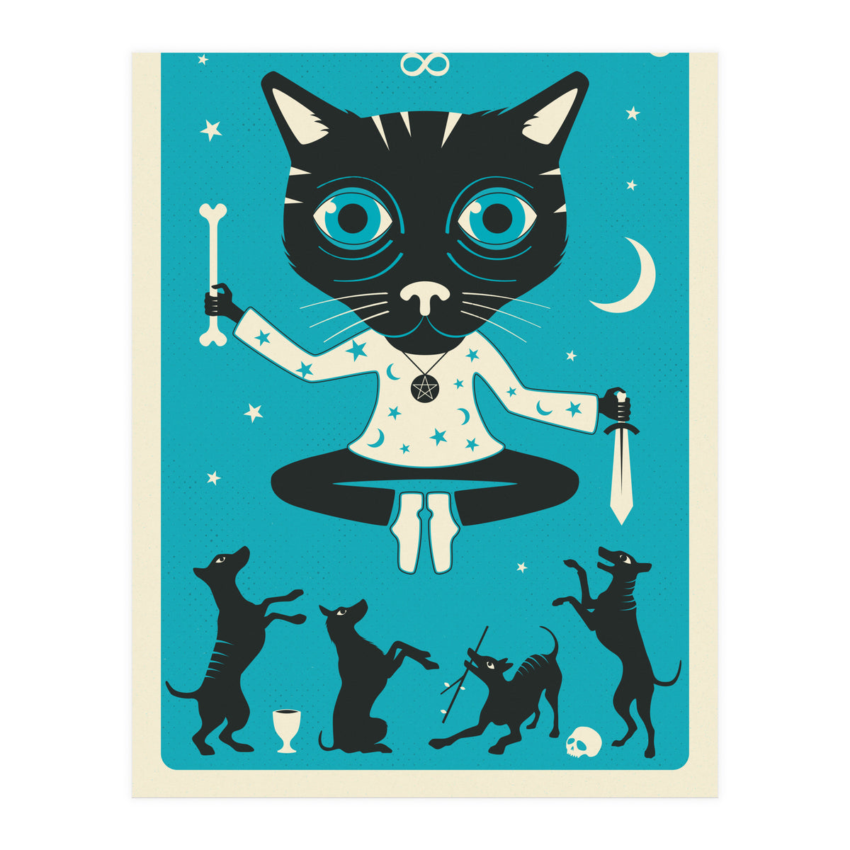 TAROT CARD CAT: THE MAGICIAN (Print Only)
