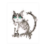Black wet ink cat (Print Only) thumbnail