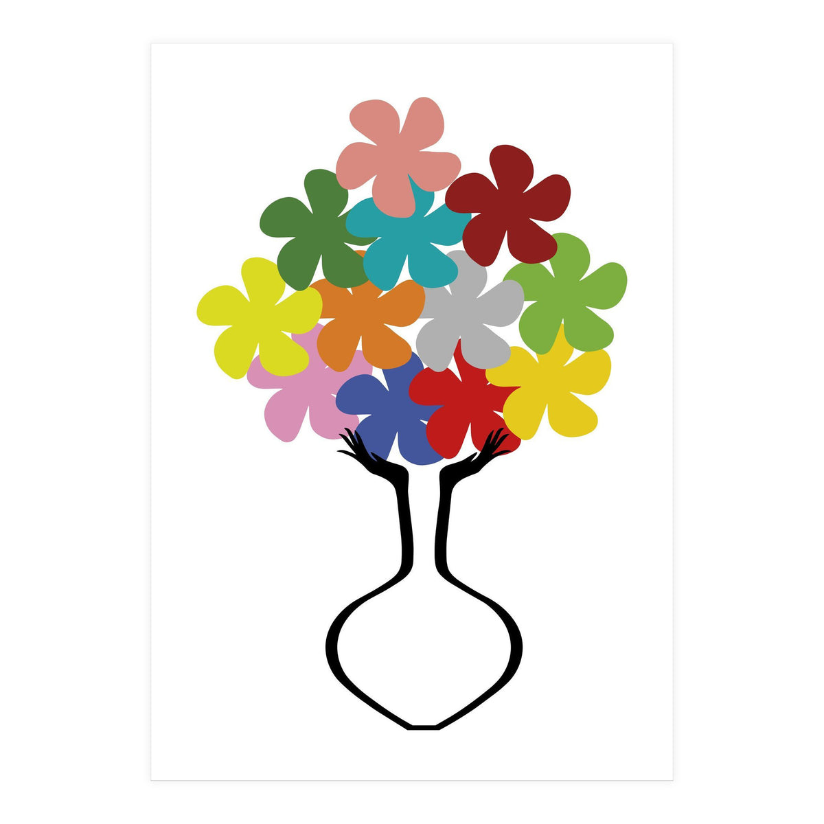 HOLDING SOME FLOWERS (Print Only)