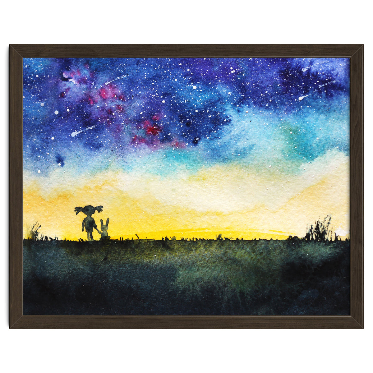 Baby girl's wishes || watercolor for nursery, kids room