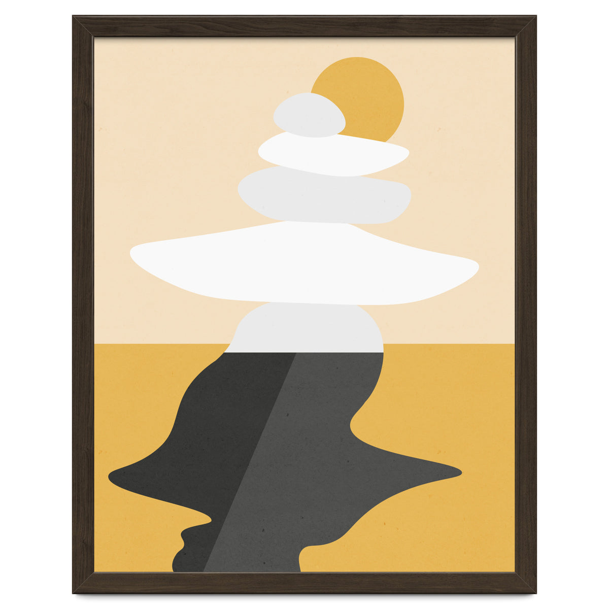 Abstract Cairn - Golden Desert