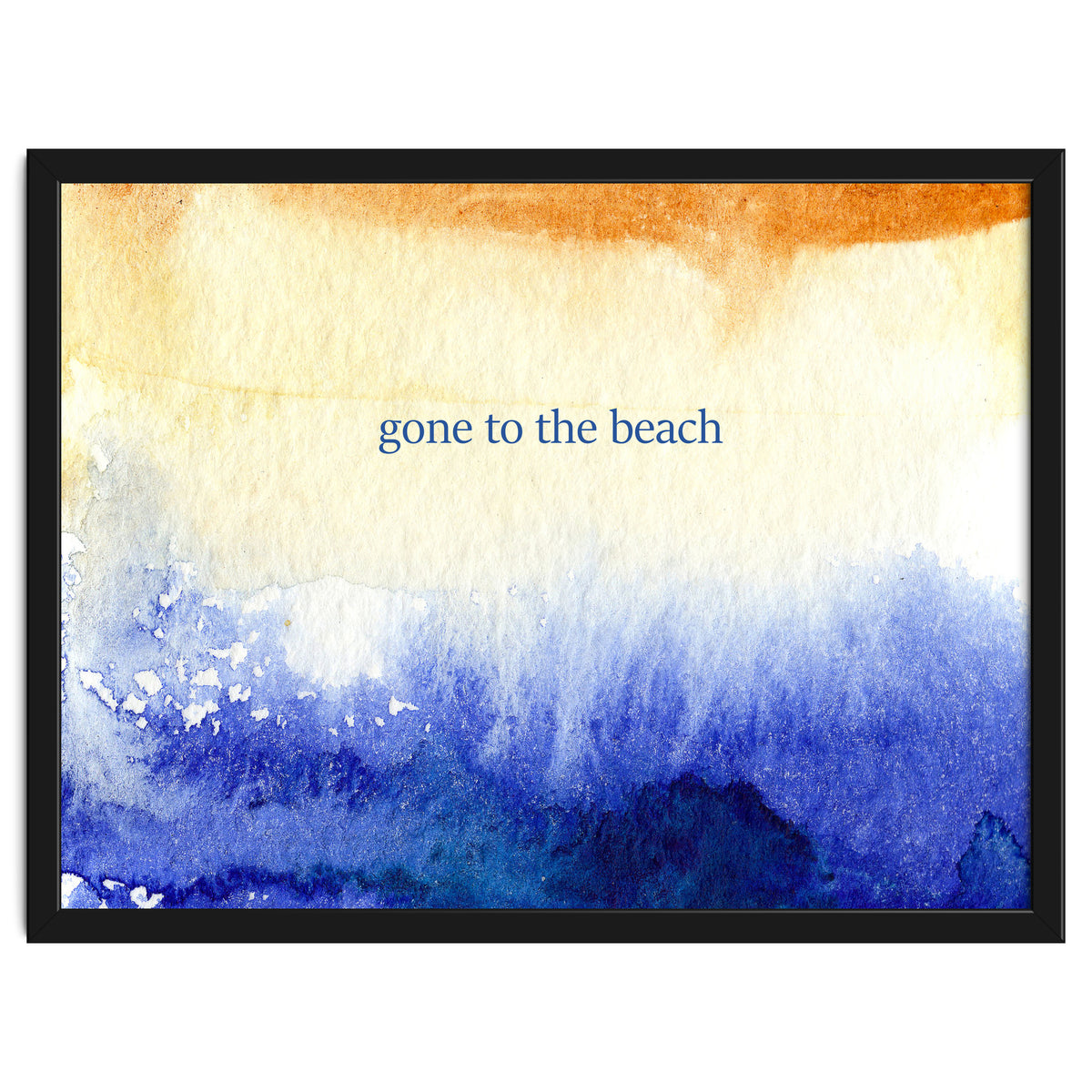Gone to the beach || watercolor