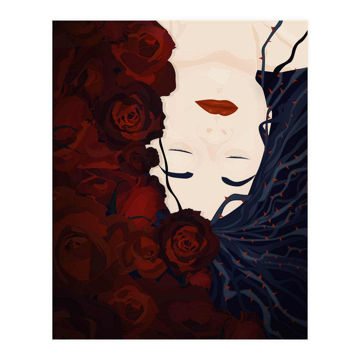 Sleeping with Roses  (Sleeping Beauty Series) (Print Only)