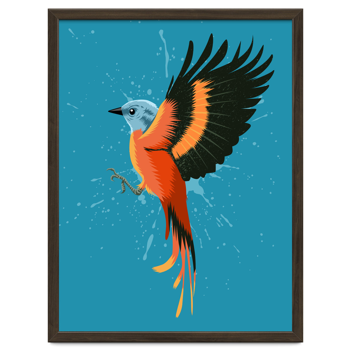 Tropical flying bird