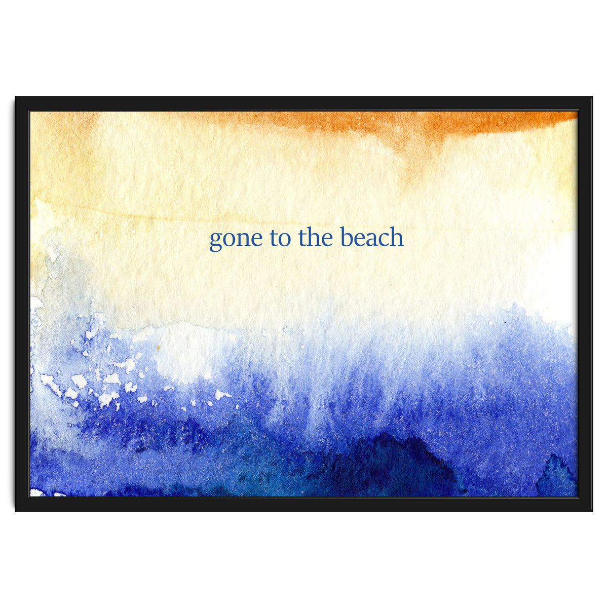 Gone to the beach || watercolor