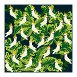 Cute cockatoo and tropical leaves (Print Only) thumbnail