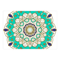 Blue and Gold Mandala (Print Only)