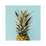 Pineapple On Blue Background (Print Only) thumbnail