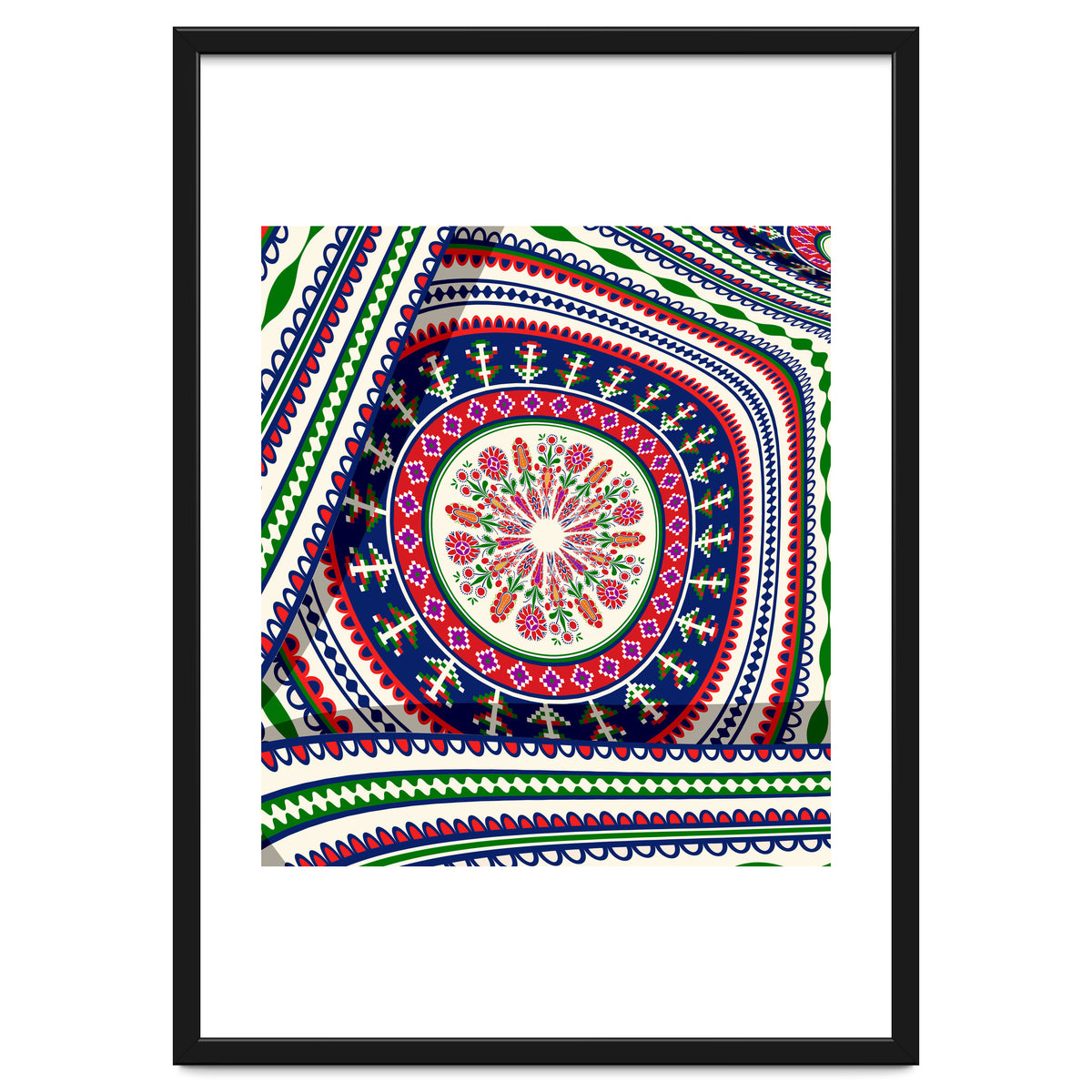 Romanian embroidery background 23