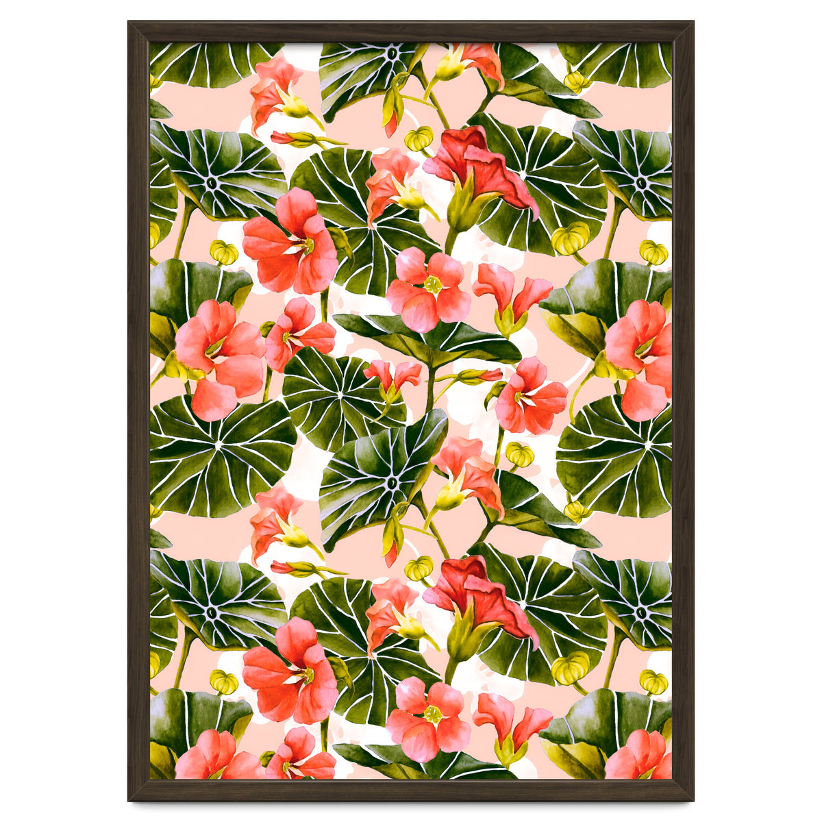 Nasturtiums watercolor 03