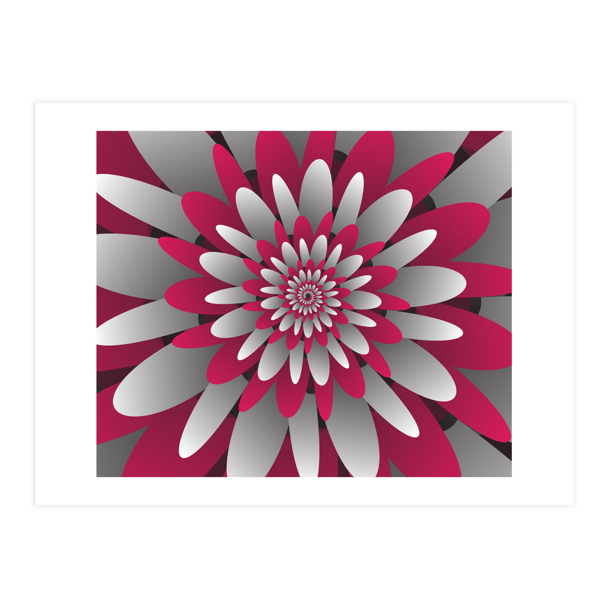 Paper Cut Flower Spiral (Print Only)