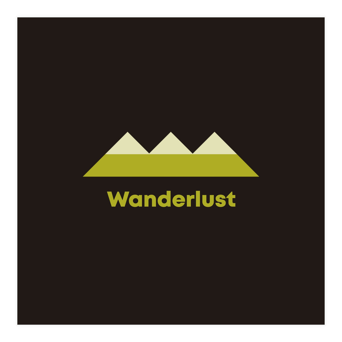 Wanderlust | modern typography (Print Only)