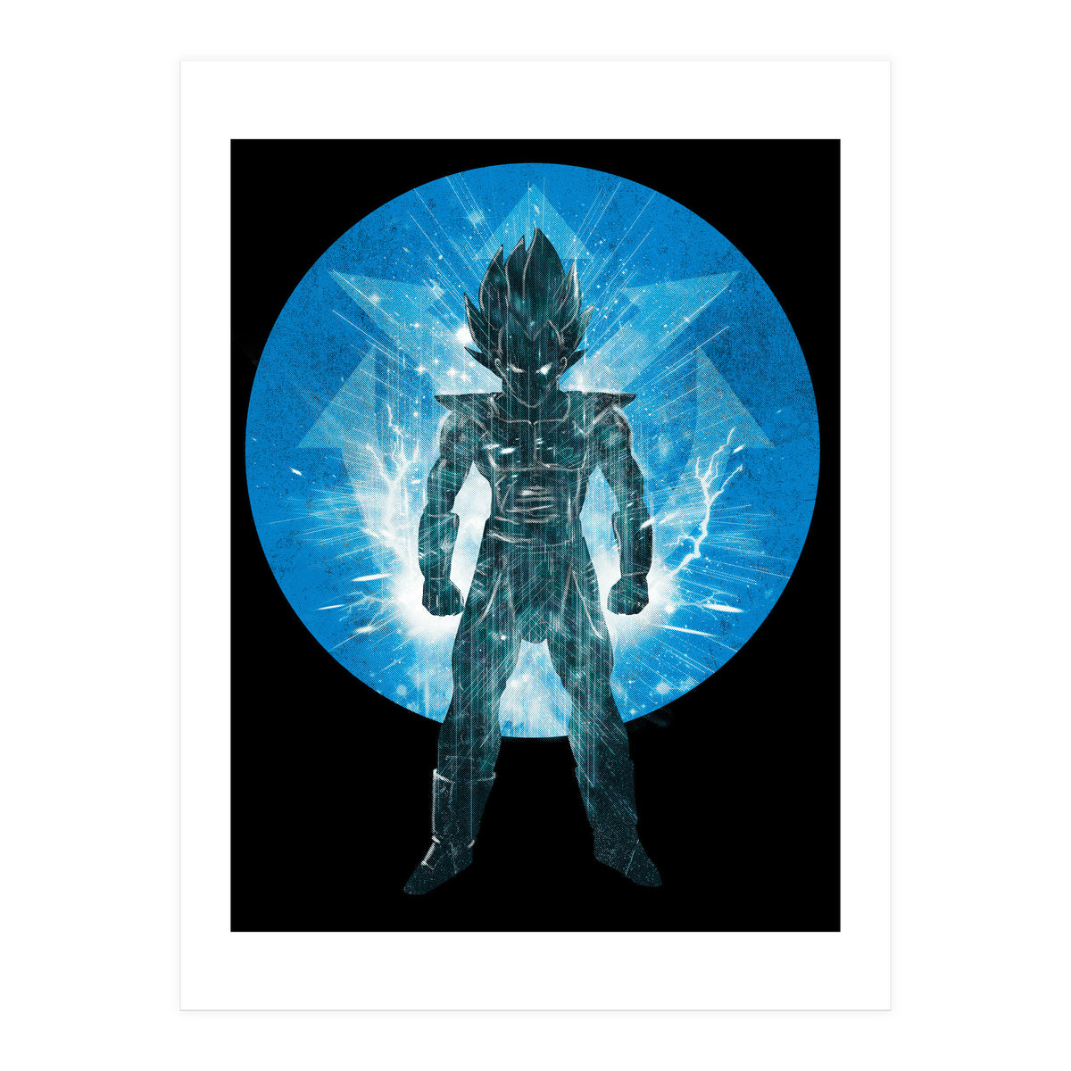Blue Super Sayan V2 (Print Only)