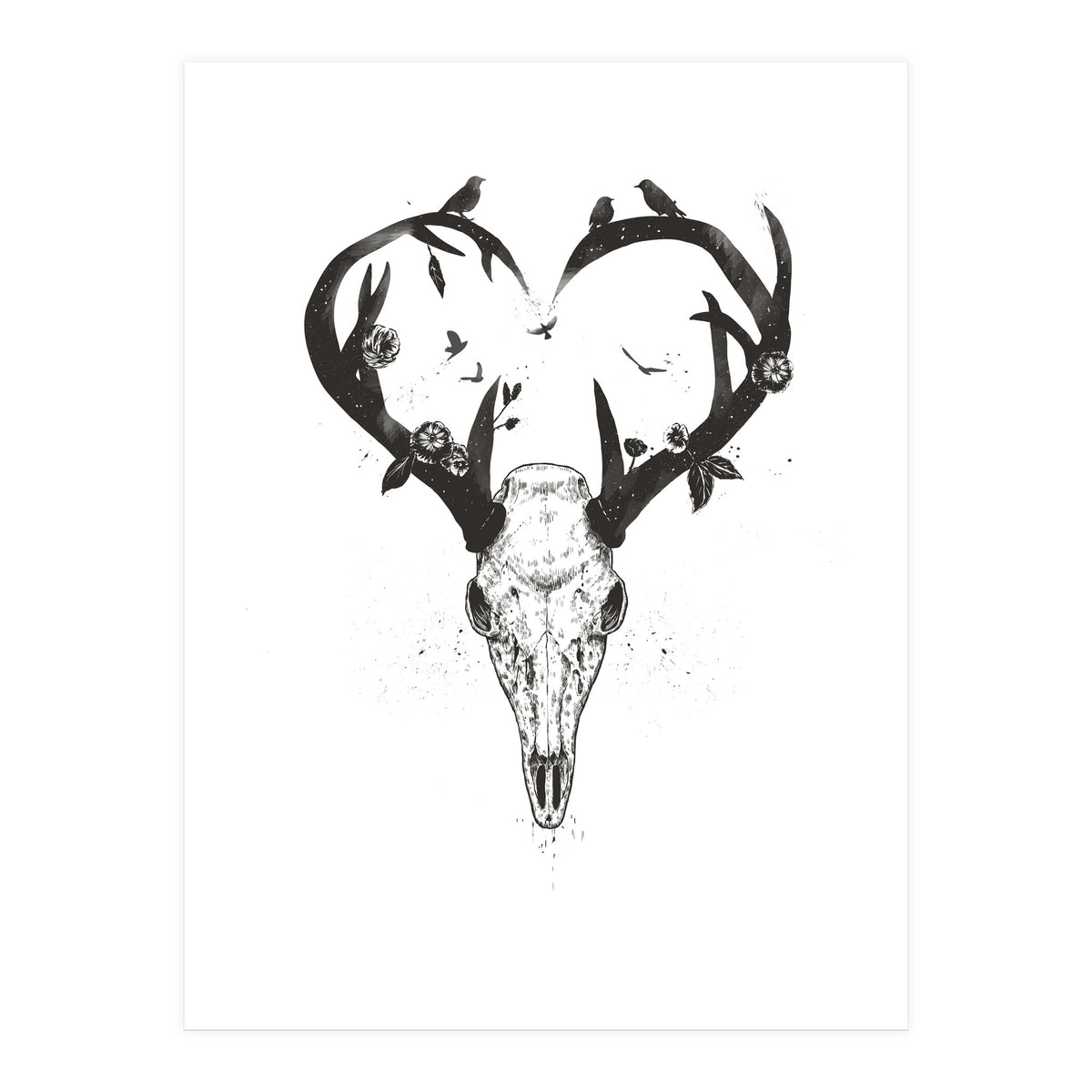 Neverending Love Bw (Print Only)