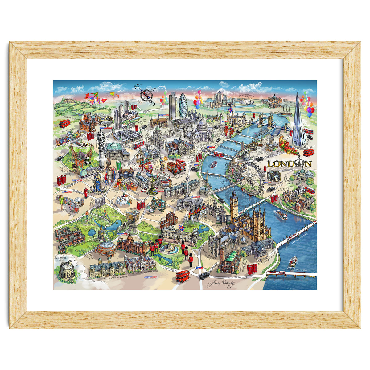London Map Illustration