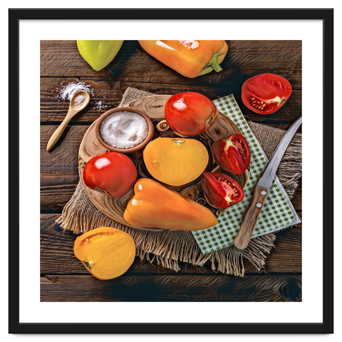 Bell peppers and tomatoes