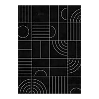 My Favorite Geometric Patterns No.27 - Black (Print Only)