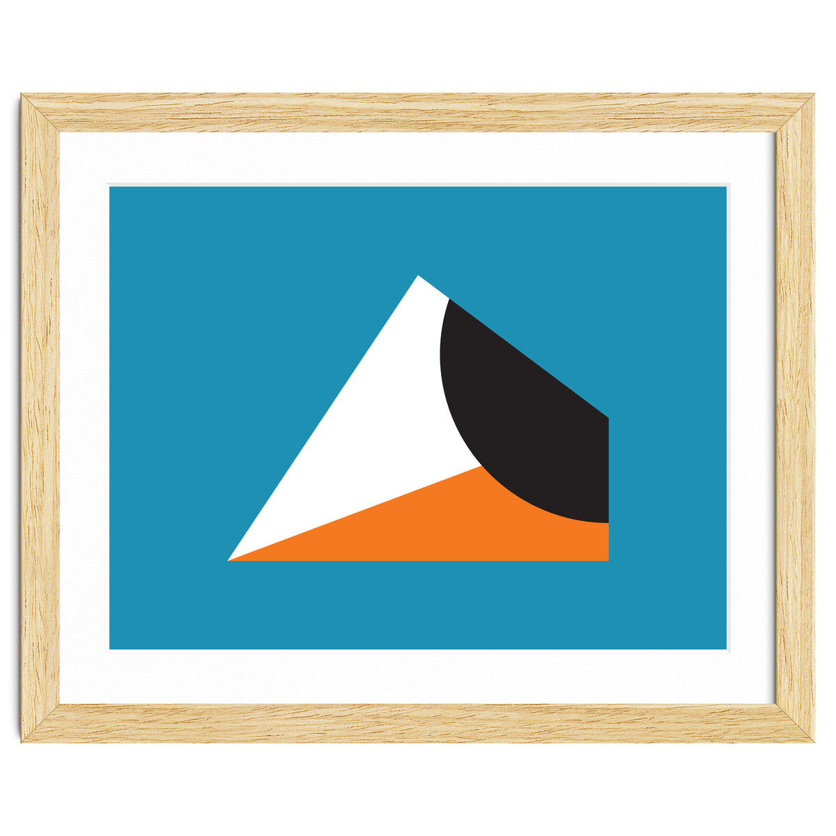Geometric Shapes No. 16 - blue & orange