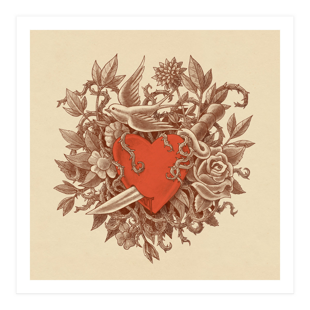 Heart Of Thorns (Print Only)