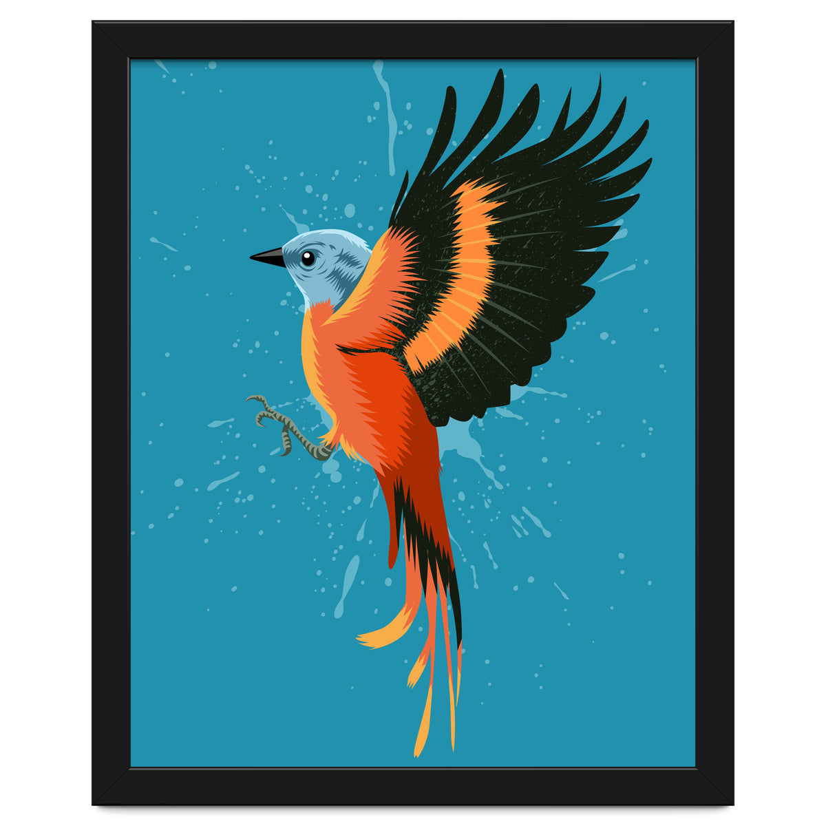 Tropical flying bird