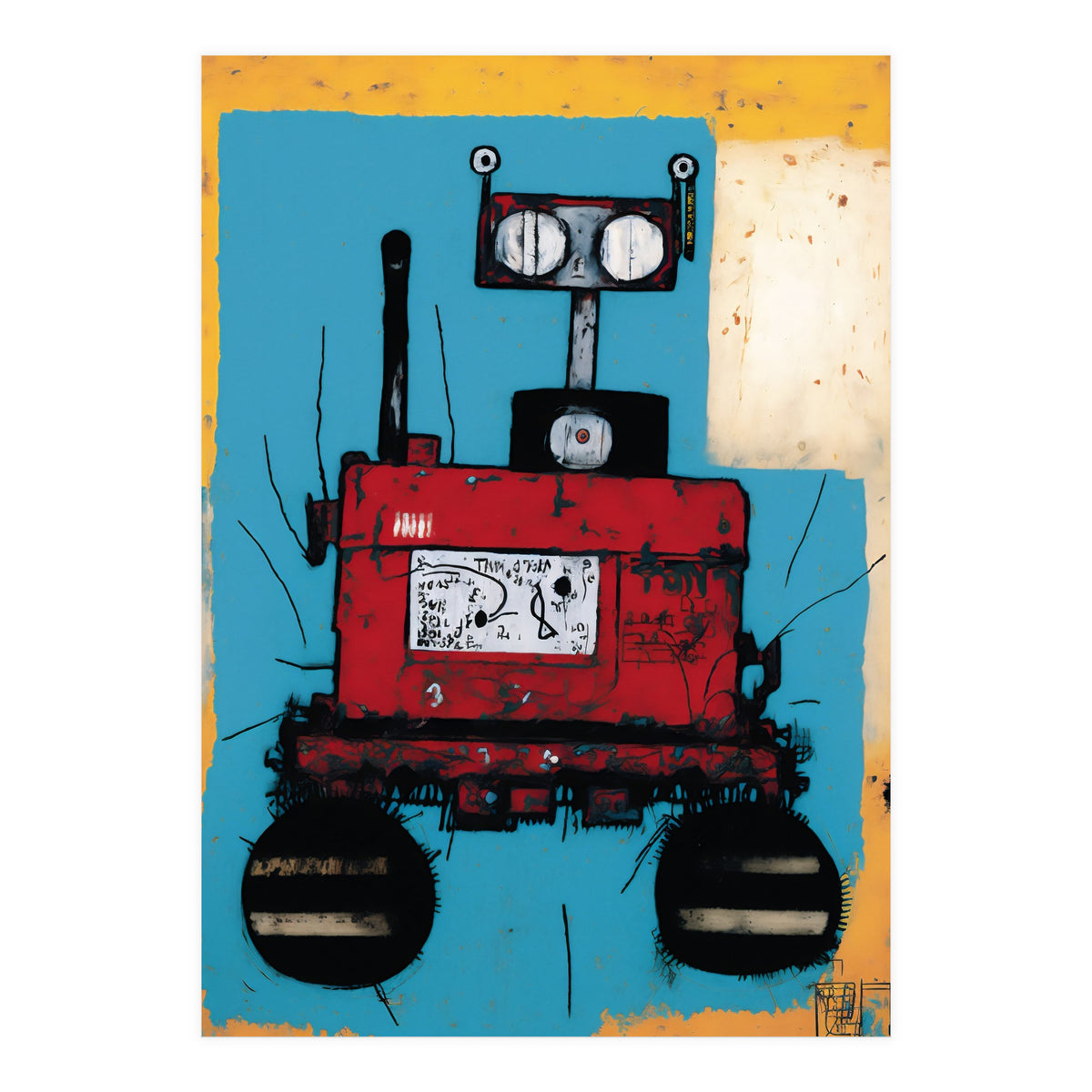 Robot Expressionist Painting (Print Only)
