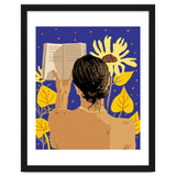 You're never alone when lost in the magic of a book, Bohemian Reader Botanical, Nude Plant Lady thumbnail