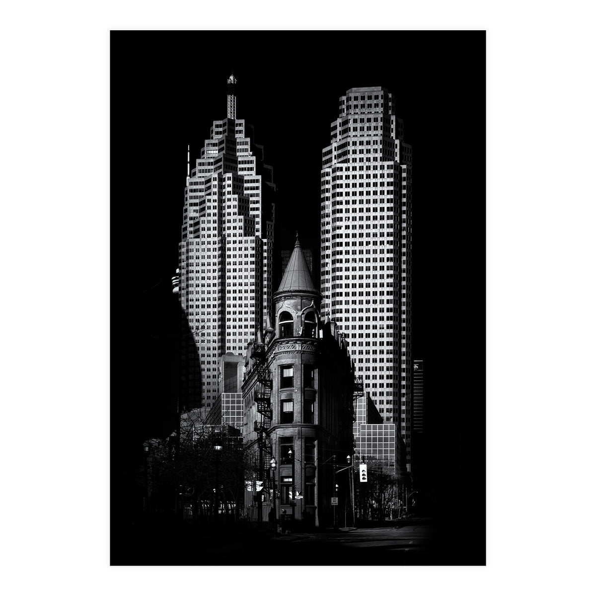 Gooderham Flatiron Building And Toronto Downtown No 2 (Print Only)