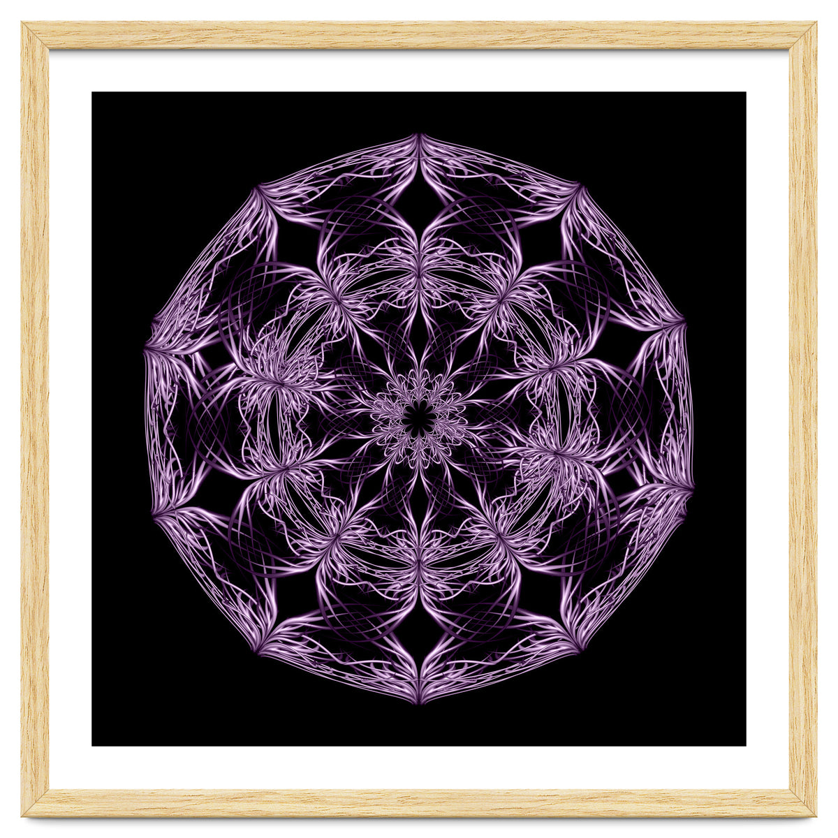 Mandala purple and black