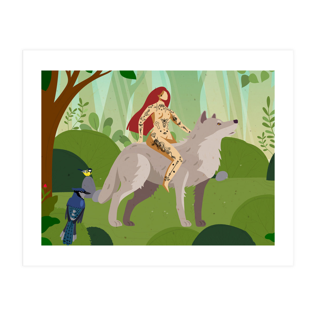Riding My Wolf (Print Only)