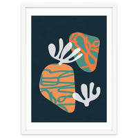 Retro Botanical Abstract Geometric Art