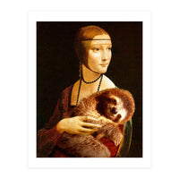 Lady With A Sloth (Print Only)