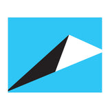 Geometric Shapes No. 70 - sky blue & black (Print Only) thumbnail
