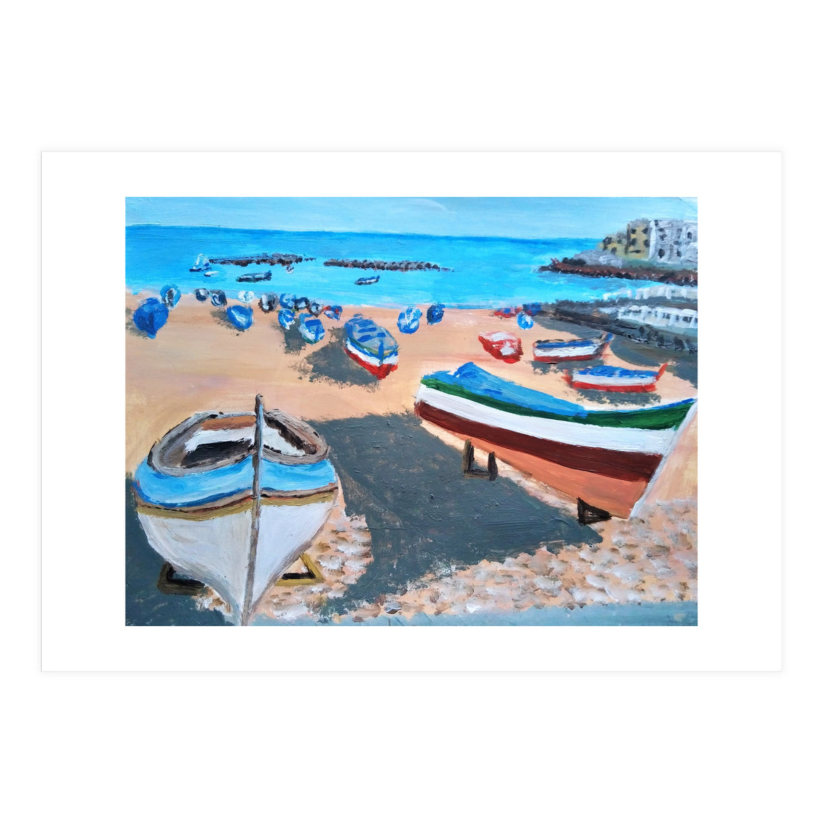 Two Boats in Palermo (Print Only)