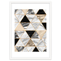 Marble Triangles 2 - Black and White
