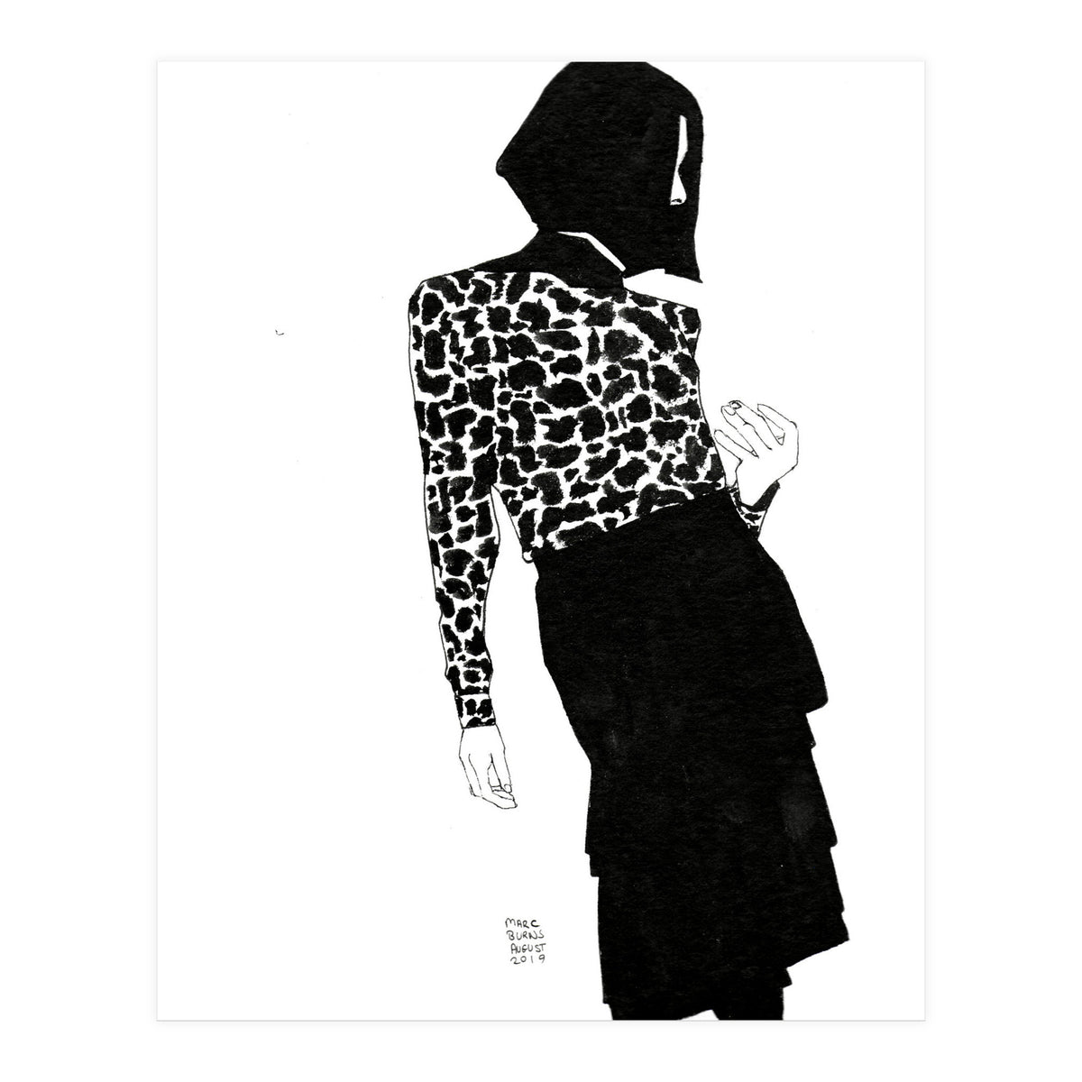 Untitled #39 - Woman in animal print (Print Only)