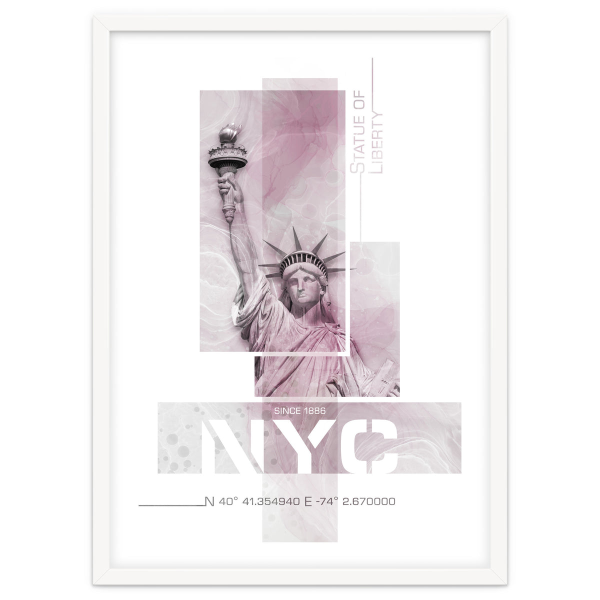 NYC Statue of Liberty | pink marble