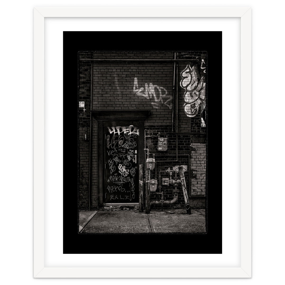 Alleyway Pipes No 4 with Border