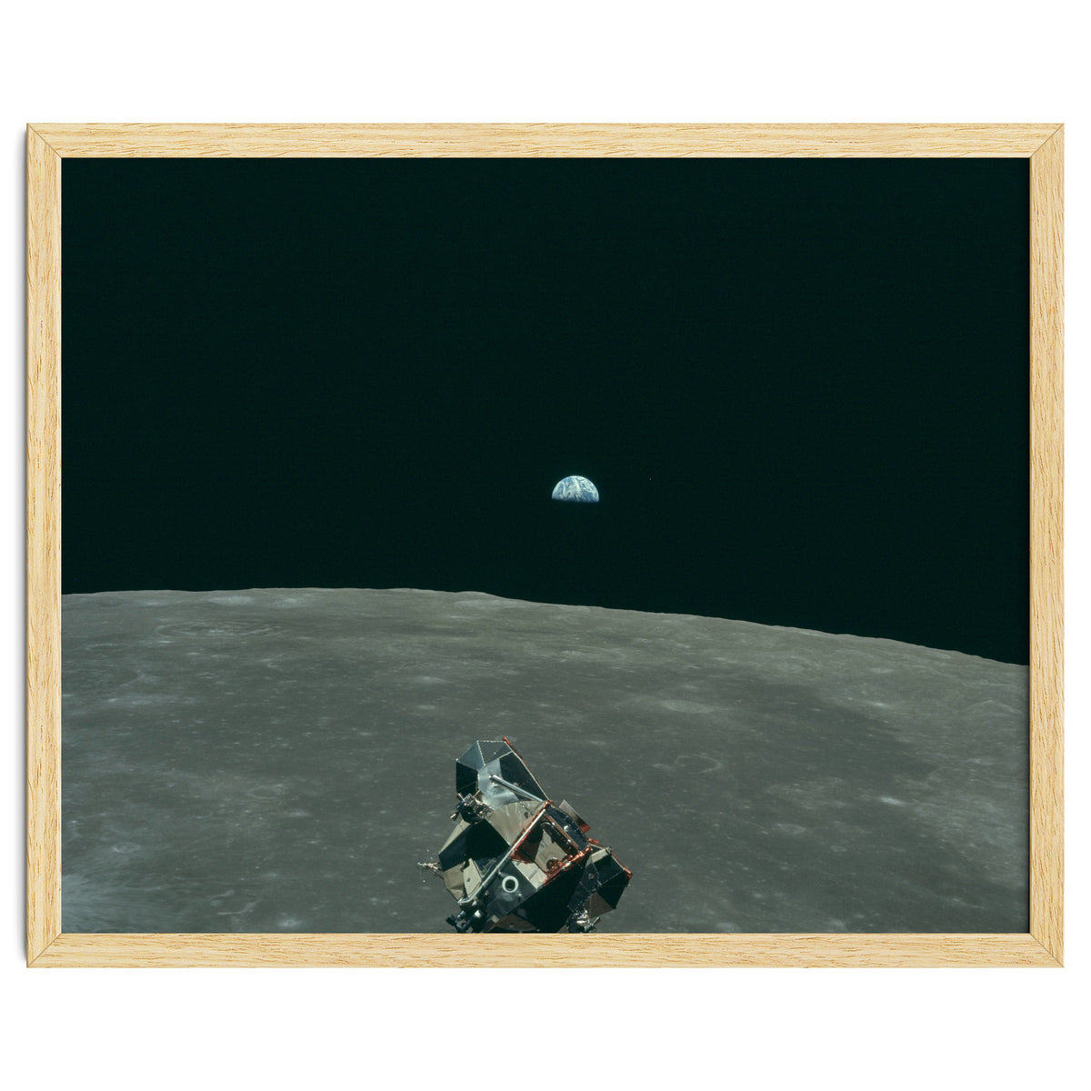 Earth, Moon And Lunar Module, As11 44 6643