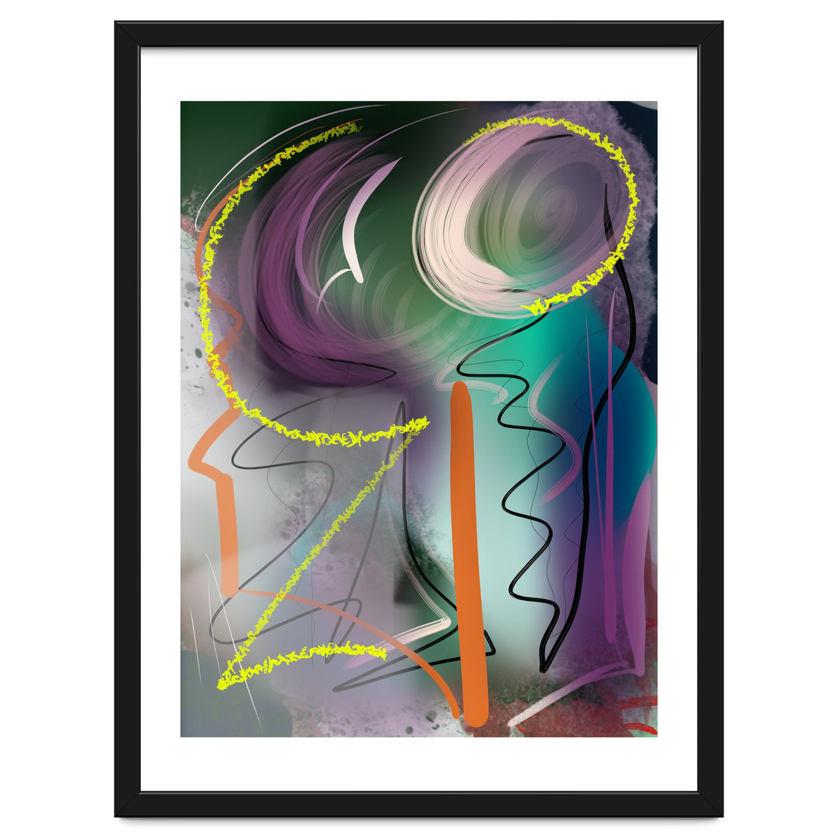 Purple With Glittering Yellow