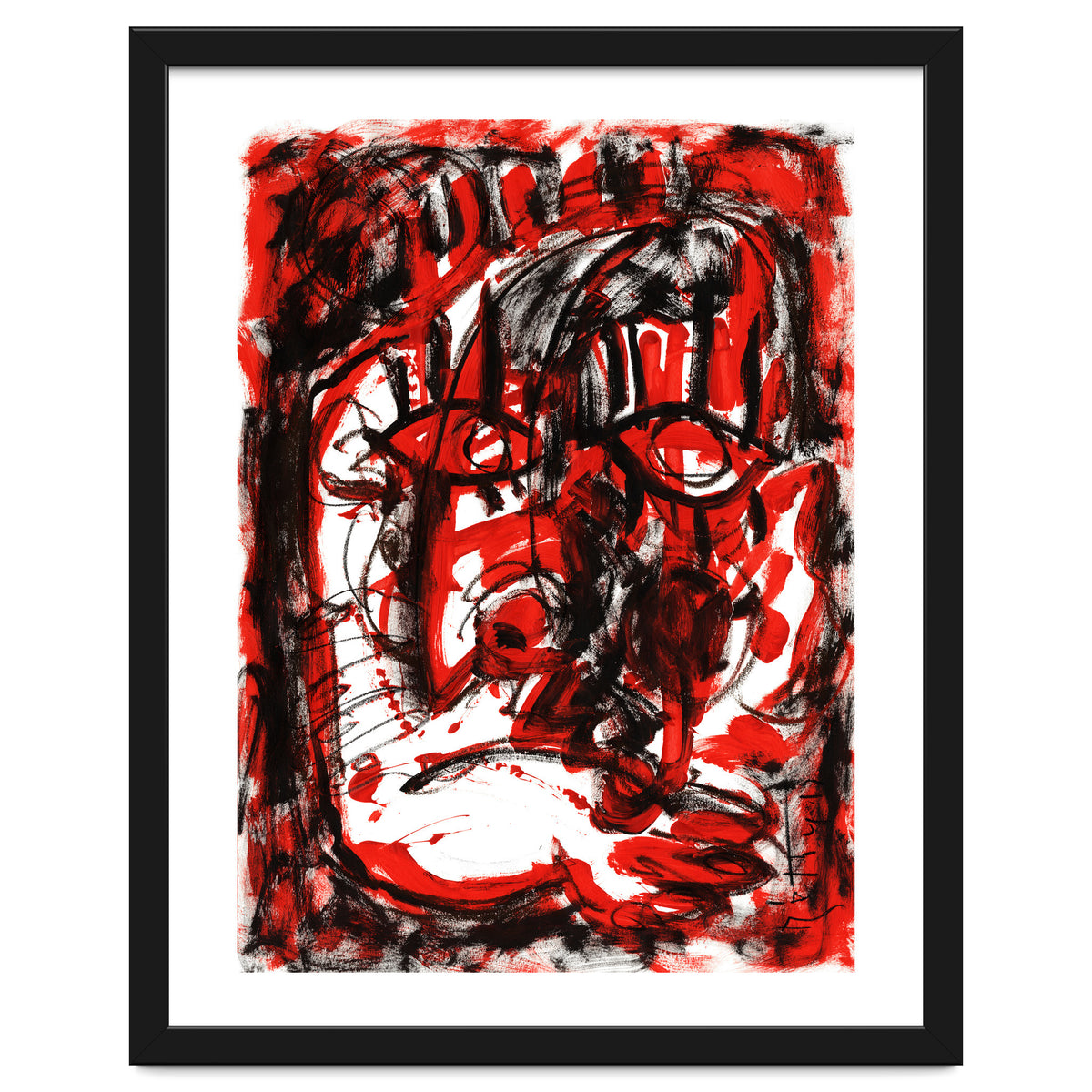 Anger - white background