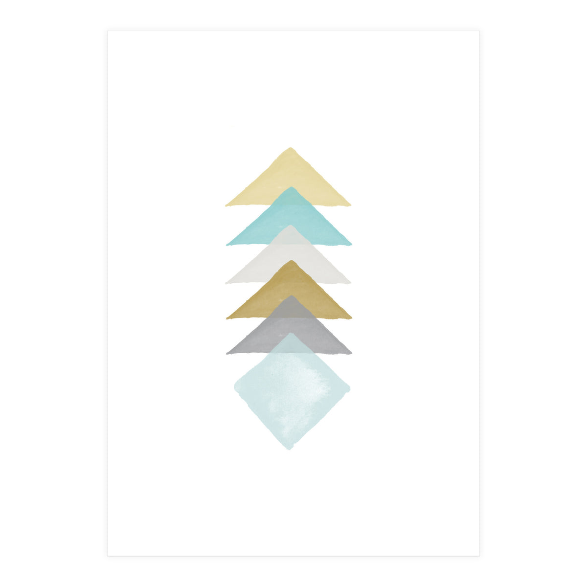 Watercolor Triangles (Print Only)