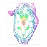 Rainbow Pastel Cat (Print Only) thumbnail