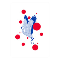blue flamingo (Print Only)