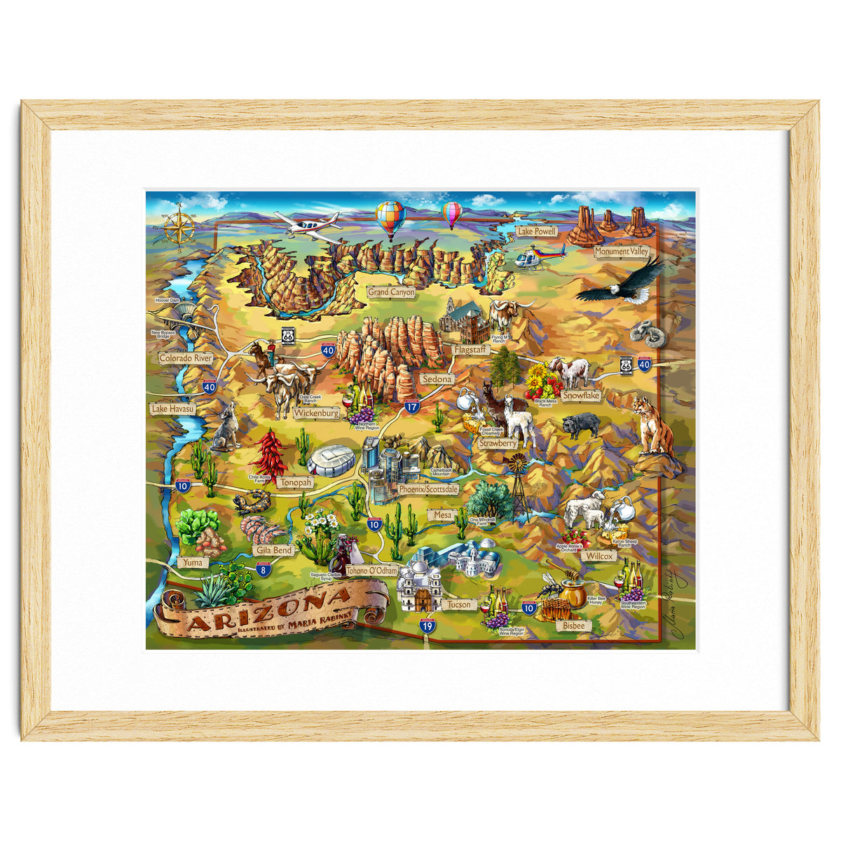 Arizona Illustrated Map