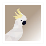 Cockatoo Bird Low Poly Art (Print Only) thumbnail