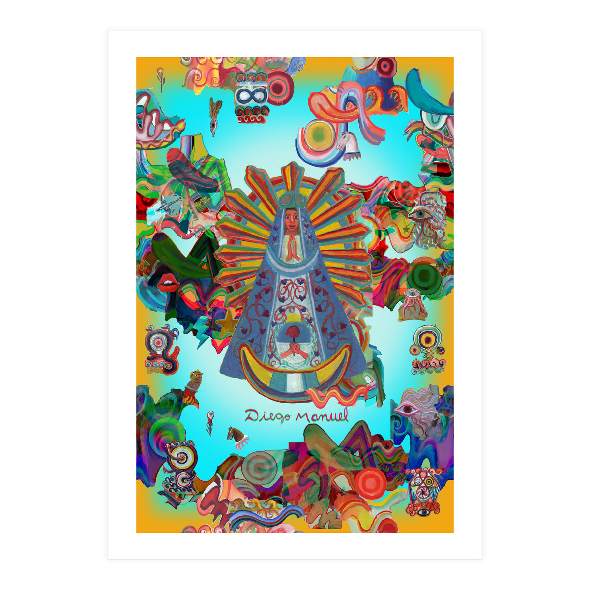 Virgen Y Graffiti 4 (Print Only)