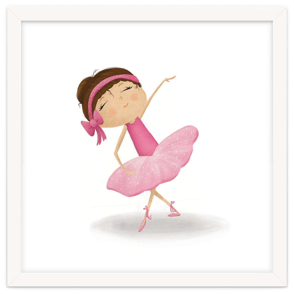 Adorable Plie Ballerina Nursery Print