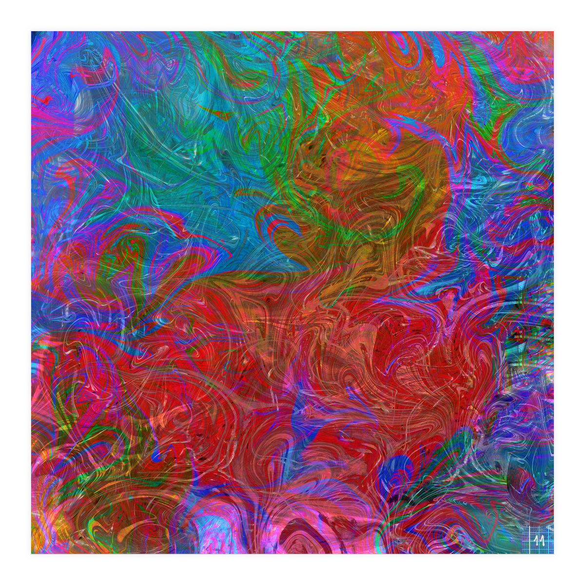 Animals In Rainbow (Print Only)