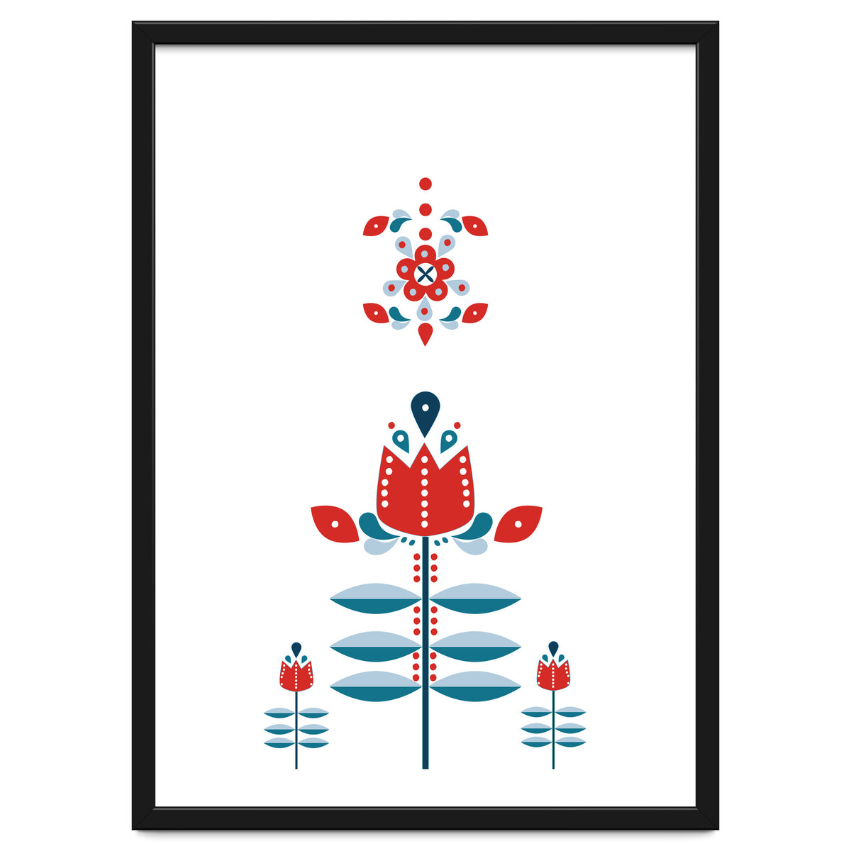 Scandinavian Folk Flowers